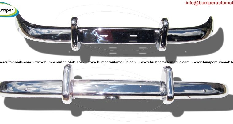 Volvo PV 544 Euro type bumper (1958-1965) in stainless steel