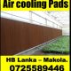 Evaporative air cooling pads