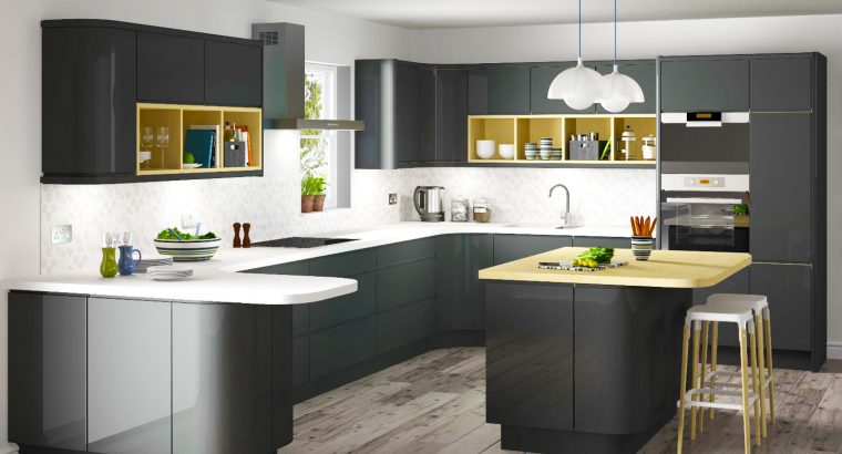 Cute-Grey-Kitchen-For-Home-Design-Styles