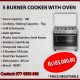 5 BURNER COOKER WITH OVEN