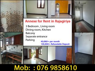 Annexe for Rent in Rajagiriya