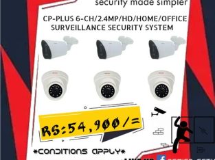 CP-PLUS 6-CH/2.4MP/HD/HOME/OFFICE PACKAGE