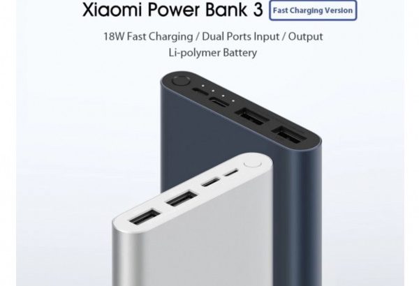 Mi 10000mAh 18W fast charge Power Bank USB-C / Micro Input