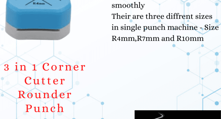 3 in 1 Corner Cutter Rounder Punch