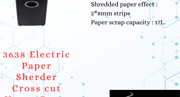 3638 Electric Paper Shredder