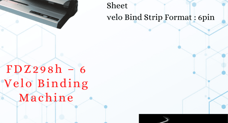 FDZ298h – 6 Velo Binding Machine
