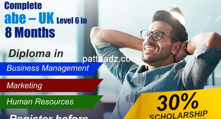 Scholarships for ABE – UK Level 6 Diploma in Business