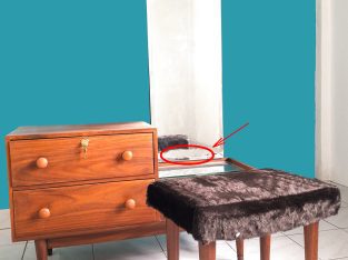 Dressing Table with velvet cushioned stool