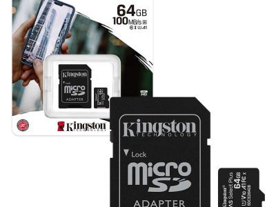 Kingston 64GB Chip 100MB/s Micro SD Memory Card Class 10