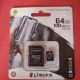 Kingston 64GB Chip 100MB/s Micro SD Memory Card Class 10