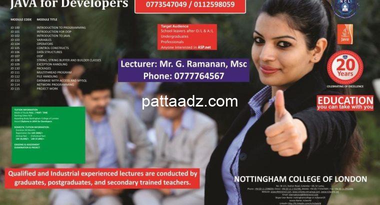 Diploma in Computer Science – Semester I