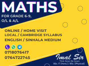 Mathematics & ICT for Grade 6 to O/L & A/L